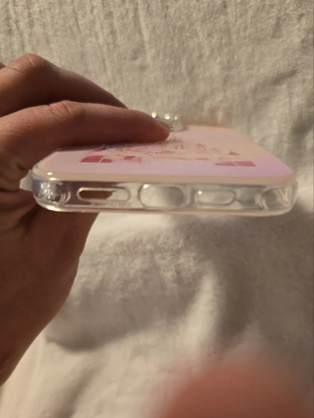 Pink Castle iPhone 14 Pro Max Case Rhinestone Camera Ring Giving Disney Vibes